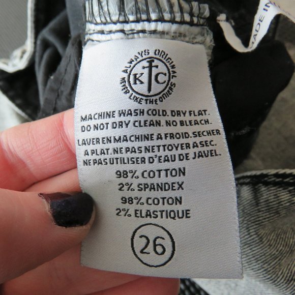 KILL CITY CONSPIRATORS Faded Black Low Rise Y2K Skinny Jeans - Size US 27 - Picture 15 of 15